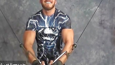 Michael Works Out & Jerks Off